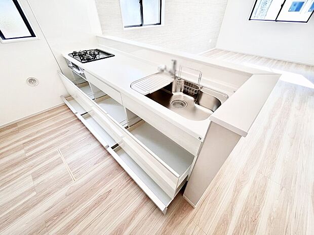 【スライド収納】使いやすさを優先したスライド式収納タイプ!