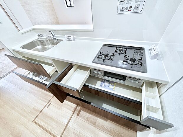 【スライド収納】使いやすさを優先したスライド式収納タイプ!