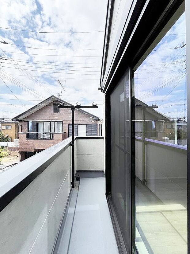 【バルコニー】風通しの良いバルコニー