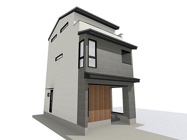 完成イメージ(※掲載の外観完成予想CGは、図面を基に描き起こしたもので実際とは多少異なります。)