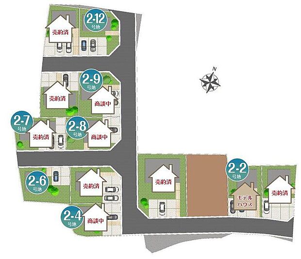 【全体区画図】3680万円、3LDK、土地面積203.13m2、建物面積99.98m2 【残り2区画!】
空いている区画にてプラン作成可能です!
お気軽にお問い合わせください。
