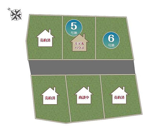 【全体区画図】3280万円、4LDK、土地面積226.75m2、建物面積101.2m2 子育て世代に人気の宇多津II期分譲地は【残り1区画】となりました！
他区画にてプラン依頼も可能となっております。