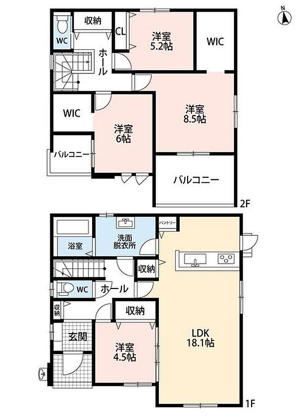 (2号棟)、価格2498万円、4LDK、土地面積243.07m2、建物面積114.61m2