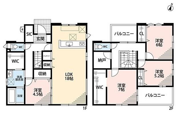4698万円、4LDK+S(納戸)、土地面積163.82m2、建物面積114.92m2 玄関にはシューズインクローク付き^^ファミリークロークやパントリー、2階には納戸と主寝室のWICなど収納各所に充