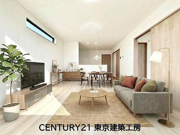 【家具はCGにてレイアウト】
◇オープンでのびやかな空間を生み出す、こだわりの「広がり」と「ゆとり」。ご家族の会話がはずむ開放的なLDKです♪