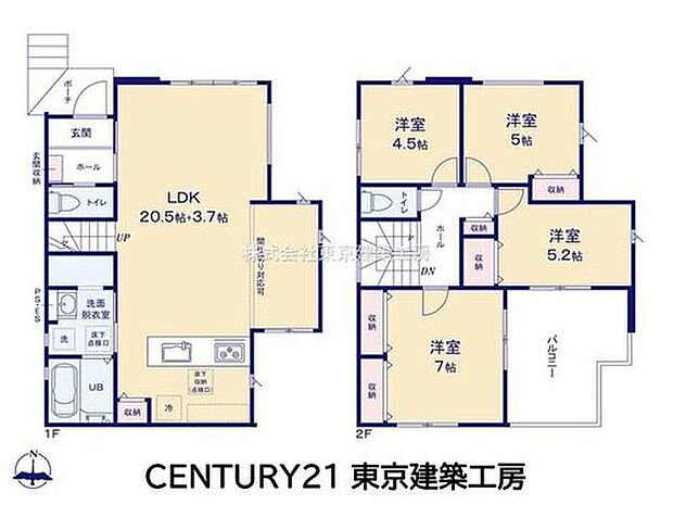 3998万円、4LDK、土地面積110.02m2、建物面積105.51m2 ◆家族が集う24帖の広々LDKを採用。水回りを集約した家事動線に配慮し、快適な暮らしを叶える4LDKです。