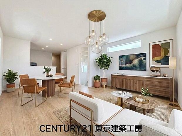 【家具はCGにてレイアウト】
◇採光良好なリビングは、ご家族の憩いの空間。居心地の良い快適な安らぎの場所にもなりそうです。