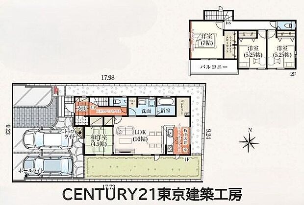 4LDK、土地面積165.04m2、建物面積101.64m2 ◆ゆとりある間取りと広々とした敷地が魅力の住まいです。