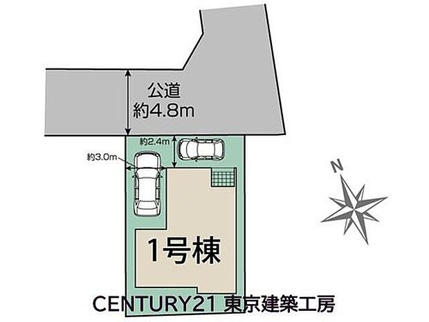 【全体区画図】◆4LDK+駐車スペース2台分ございます