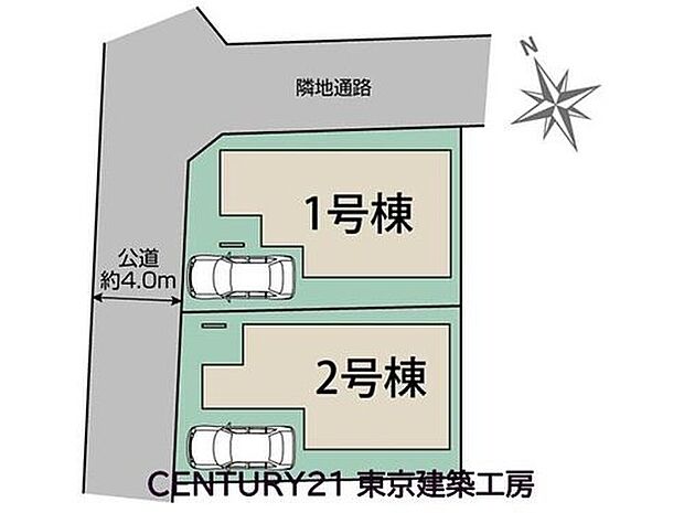 【区画図】3260万円、3LDK、土地面積95.68m2、建物面積97.91m2 
