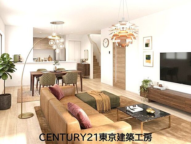 【【同施工会社の施工イメージになります】】【同仕様】くつろぎを愉しむリビングルームは憩いの場となります。リビングとダイニングの空間機能を活かし、巧みに使い分ける発想が、ライフスタイルに新しいゆとりをもたらします。
