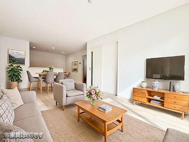 ■くつろぎと笑顔が集まる、心温まるリビング