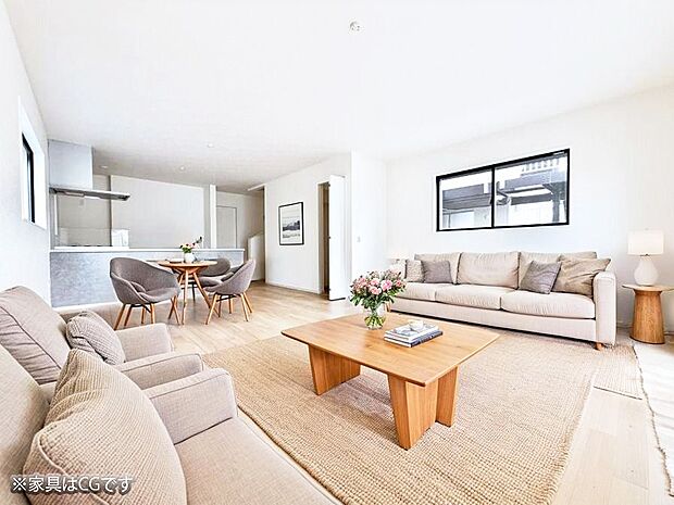 ■心落ち着く場所、ゆったり過ごせるリビング