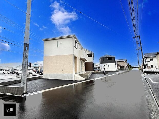 【前面道路含む現地写真】■新しい住まい、街の新しい風景