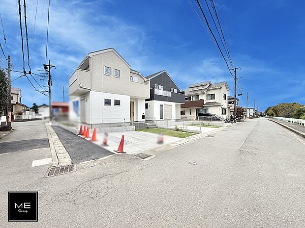 【前面道路含む現地写真】■新しい住まい、街の新しい風景
