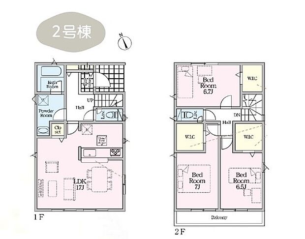 【3LDK】2号棟