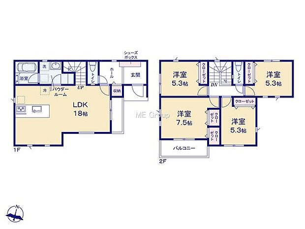 【4LDK】1号棟  