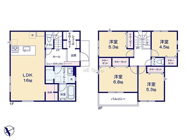 【4LDK】1号棟