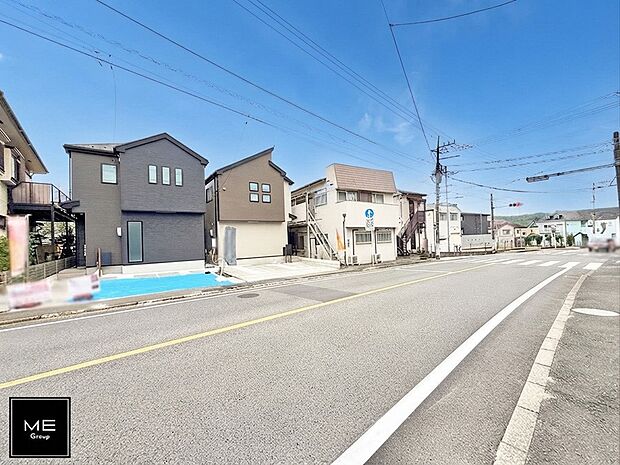 【前面道路含む現地写真】■新しい住まい、街の新しい風景
