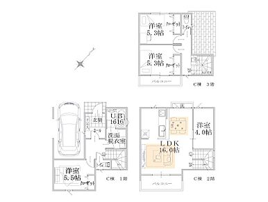 C号棟   