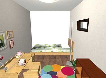 【新築参考プランイメージパース:洋室】