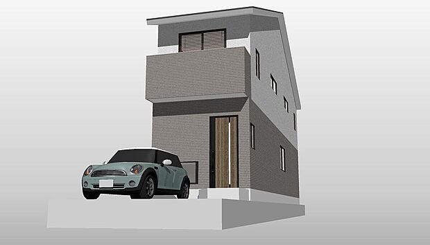 【外観パース】建物価格1699万円、建物面積90.84m2