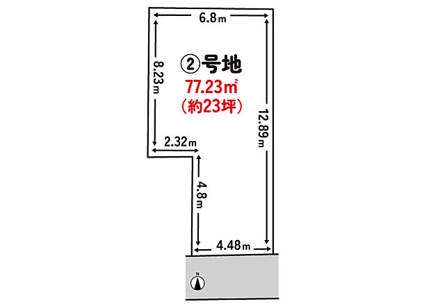 私道負担及びセットバック面積:約15.39m2別