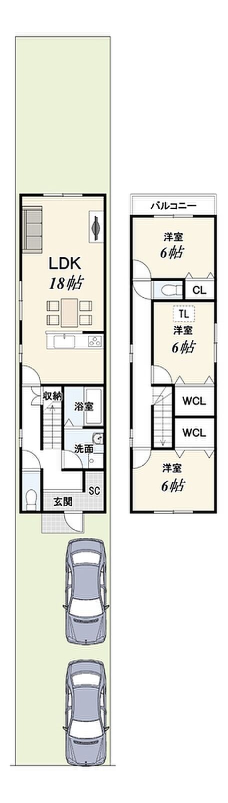【新築参考プラン】
建物価格：1999万円
建物面積：122.31ｍ2
※設計監理費用120万円）（税込）・外構費用120万円（税込）別途要