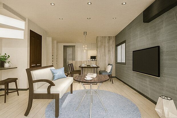 【LDK17.1帖/イメージパース】自由設計ですので、「洋室を和室に変えたい。」「収納をもっと増やしたい。」などご要望があればお気軽にお問い合わせください♪