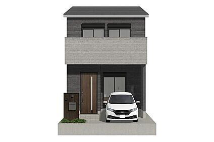 2階建て外観イメージパース