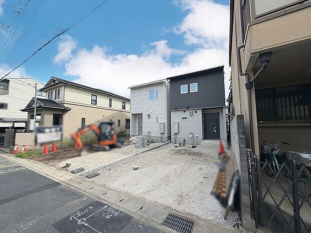 【【現地・前道】】\建物完成済み!残す所、外構・庭のみ/現地見学会開催中!土日祝10:00~18:00本日の見学はお電話がスムーズです。現地(2026年9月20日)撮影