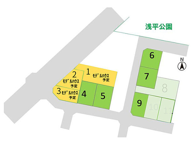 岐阜羽島駅まで徒歩9分。名古屋駅へのアクセスも魅力です。
(1・2・3号地モデルハウス建築予定)