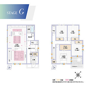 アイランドキッチンを採用したオシャレで家事動線もスムーズ。洗面と脱衣室が分れているので家族が入浴中も気兼ねなく手洗いできます◎ 