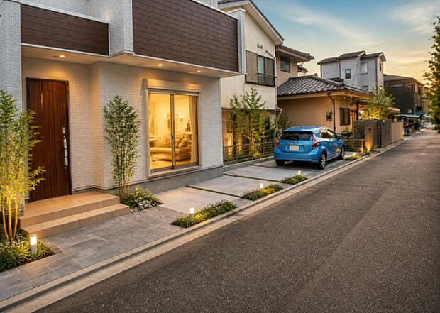 住宅用の土地では前面道路に2m以上接していなければならないと法律で定められています。しかし、お持ちの車のサイズやライフスタイルなどにより、2mでは利便が悪い場合もございますので、事前に確認しましょう。