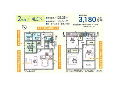 2026年9月築
ご家族でゆとりある暮らしを叶える4LDK新築戸建。4つの居室と広々としたLDKを備え、ご家族それぞれのプライベート空間と団らんの場をしっかり確保しました。お子様の成長に合わせて使い分けできる柔軟な間取りは、長期的なライフプランにも対応。最新の住宅設備と高い断熱性能で、一年を通して快適な暮らしを実現します。耐震性能にも優れ、ご家族の安全を守る安心の住まい。収納スペースも豊富で、すっきりとした生活を送れる理想的な物件です。 