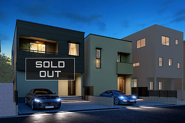 【外観完成予想図】T-1(ご成約済)、T-2/JR東海道本線「東刈谷」駅まで徒歩8分の好立地!小学校・保育施設徒歩10分圏内の安心して子育てできる住環境。