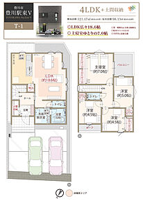太陽光発電システム搭載、環境にもお財布にも優しいZEH仕様の家、耐震等級3、断熱等級5、第一種換気&amp;全熱交換換気、LDK広々18.6帖、主寝室ゆとりの7.0帖、駐車スペース2台分、全居室に収納完備 