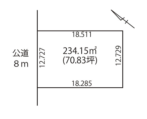 【区画図】
土地面積は約70坪、ゆとりのある整形地で様々な間取りにも対応しやすい区画です。建物参考プランもございますのでお気軽にお問い合わせください。