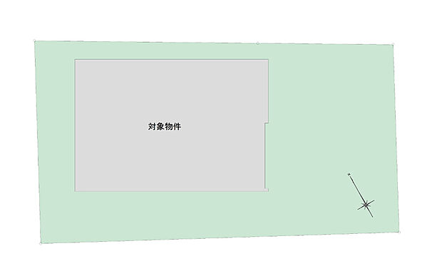 【3LDK】約76坪のゆとりある土地面積。角地のため間口が広く、視覚的な広がりも感じ、実際の広さ以上にゆったりとした印象を与えてくれます。