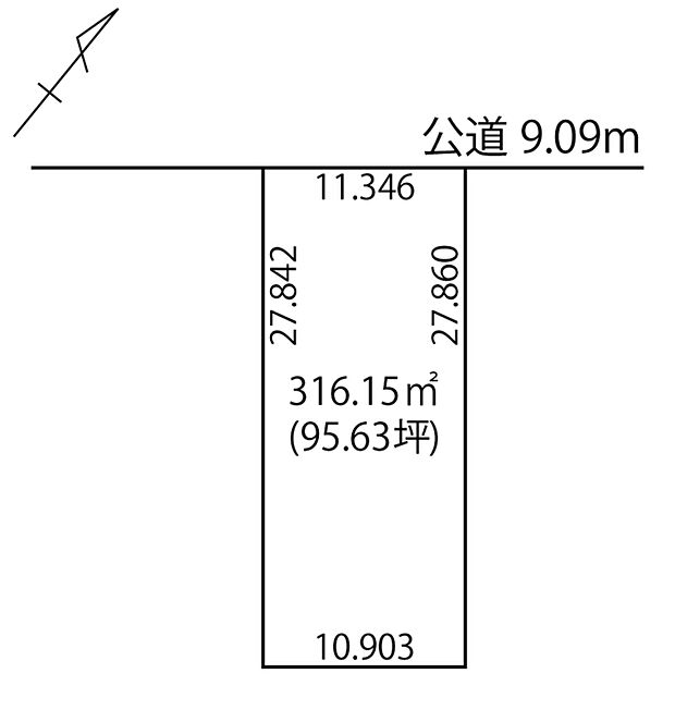 様々な間取りに対応しやすい整形地。間口も広く、ゆとりのお庭やカースペースもご検討いただけます。建物プランもご用意しておりますのでお気軽にお問い合わせください。
