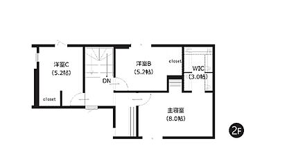 全居室に収納を備えた使い勝手のよい間取りです。生活用品や衣類をすっきり整理しやすく、室内を広く使いやすいのが魅力です。 
