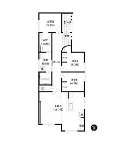 約18帖の広々としたLDKが魅力の3LDK。約3帖のウォークインクローゼットを含む全居室収納付きで、お荷物の多いファミリーにもおすすめです。 