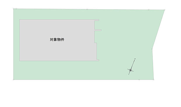 【4LDK】配置図です。土地面積はゆとりの約56坪。お車を停めても自転車を置いたり、ガーデニングも楽しめる広さがございます。