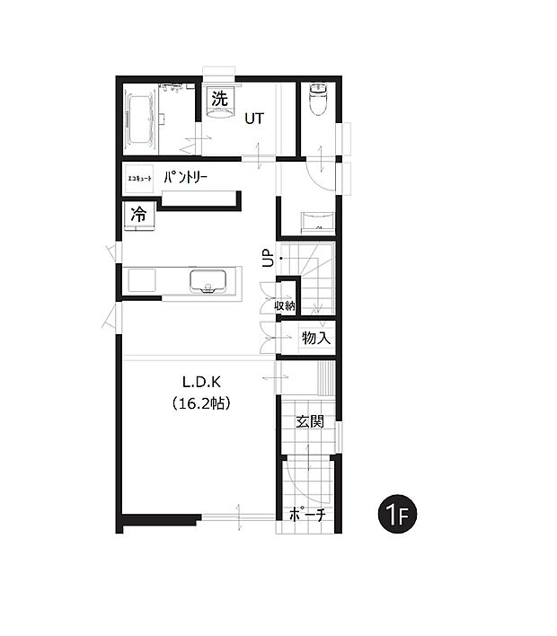 【【建築プラン例】】建築面積：100.20m2
建物価格：2613 万円（税込）
※杭工事、分水工事、諸費用別途
※設計プランの参考一例であって、当該プランの採用可否は任意です。