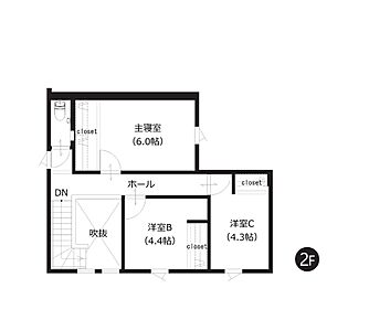 すべての居室に収納を備え、衣類や身の回りの品を整理しやすい住まい。居住スペースを広く使えるのも魅力です。 