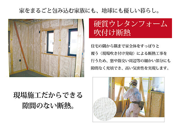 家族の安全な暮らしを守る。快適な住宅に必要な「断熱性」「遮音性」「耐火性」「耐久性」にすぐれた外壁材です。37mmの外壁の厚みが住まいの断熱性を高めます。