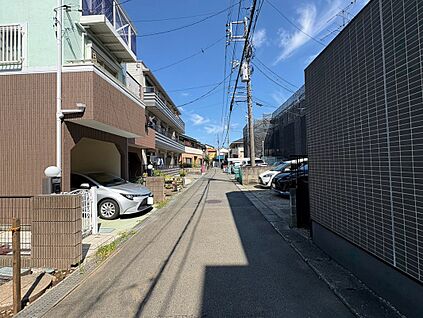 現地前面道路
