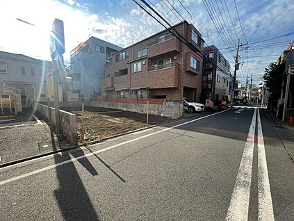 現地前面道路