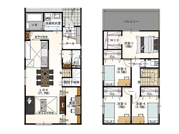 建物価格1760万円、建物面積106.81m2