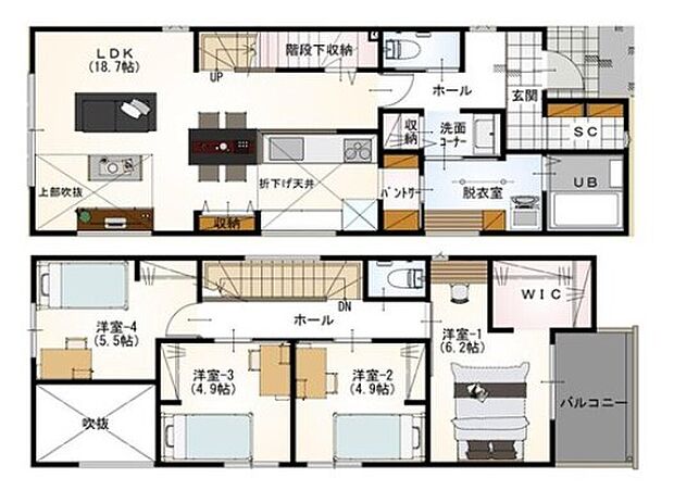 【その他建物プラン例】建物価格1760万円、建物面積94.39m2